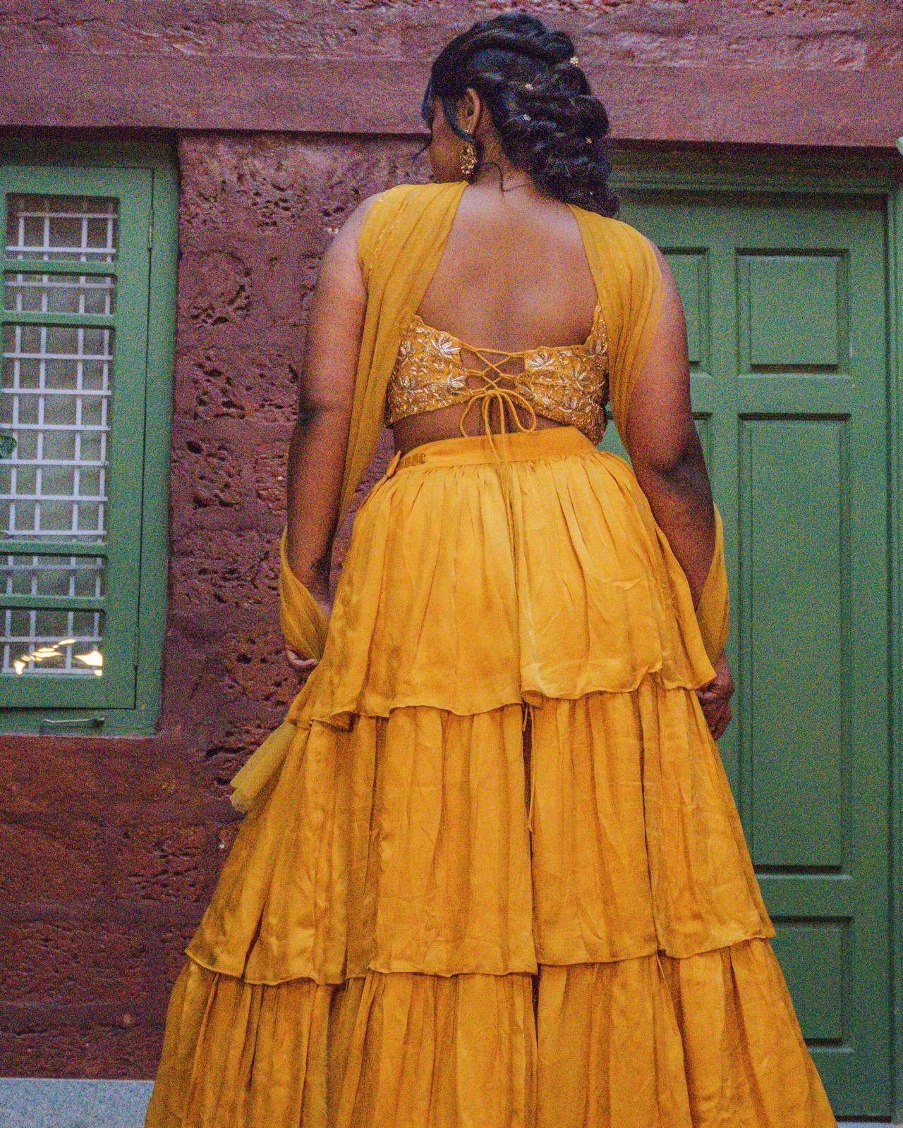 Nalini 3-Tiered Lehenga Set
