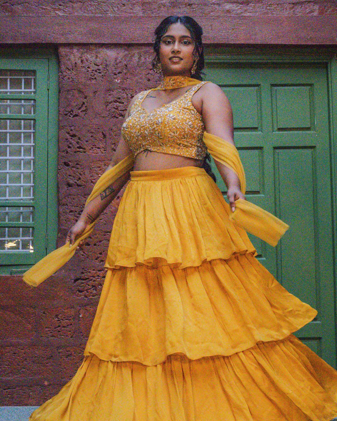 Nalini 3-Tiered Lehenga Set