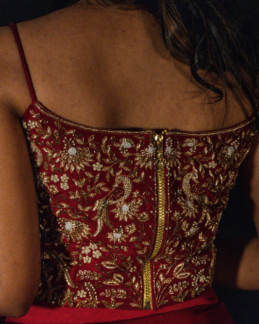 Navya Draped Skirt Set